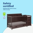 thumbnail image 6 of Graco Hadley 5-in-1 Convertible Baby Crib and Changer with Drawer, Espresso, 6 of 18