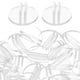 thumbnail image 5 of KAKOWELY 50 soportes para tarjetas de presentación, soportes de sobremesa, diseño transparente, organizadores de tarjetas, expositores de tarjetas., 5 of 5