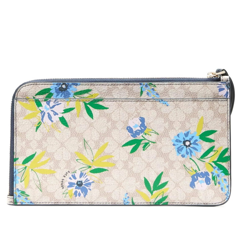 Kate Spade New York Women's Lucy Floral Medium L-Zip Wristlet