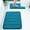 Peacock Blue, variant on Buganda Memory Foam Bathroom Rugs Sets 2, 24"x16" Bath Mats and 24"x20" U-Shaped Toilet Rugs, Soft Non Slip Absorbent Bath Rugs, Black