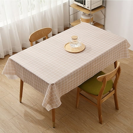 

MRULIC Table Cloth Plastic Checkered Tablecloth Red And White Picnic Disposable Table Cover Rectangular Gingham Tablecover For Birthdays Carnivals Parties + C
