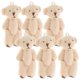 thumbnail image 1 of Miniature Stuffed Animals Plush Bear For Infants Phone Accessories 6Pcs Movable Joints White Color, 1 of 5