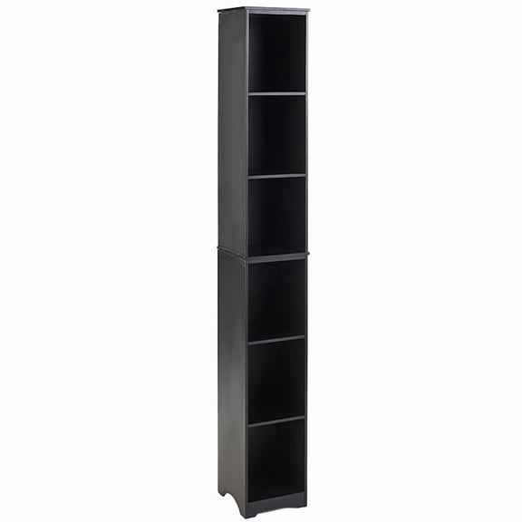 Slim Storage Tower in Black