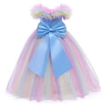 thumbnail image 3 of Little Girls Mermaid Princess Costume Christmas Party Birthday Dress Up Cosplay, 3 of 7