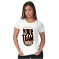 thumbnail image 3 of Your Team Sucks Fantasy Baseball Womens Fitted Plus Size Graphic Tee Brisco Brands 3X, 3 of 5