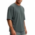 thumbnail image 5 of JOANKDMI Oversized T-Shirts for Men Short Sleeve Crew Neck Drop Shoulder Casual Tees Blank Heavyweight Cotton Tops Loose Fit Basic Shirts for Lounge Streetwear Summer, 5 of 5