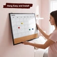 thumbnail image 3 of Comix Cork Dry Erase Calendar Board 24"x18" Magnetic Combination Whiteboard Combo for Wall with Markers, Eraser,Magnets,School Home Office, 3 of 8