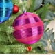 thumbnail image 1 of 4pcs 10cm Striped Christmas Ball Set, 1 of 5