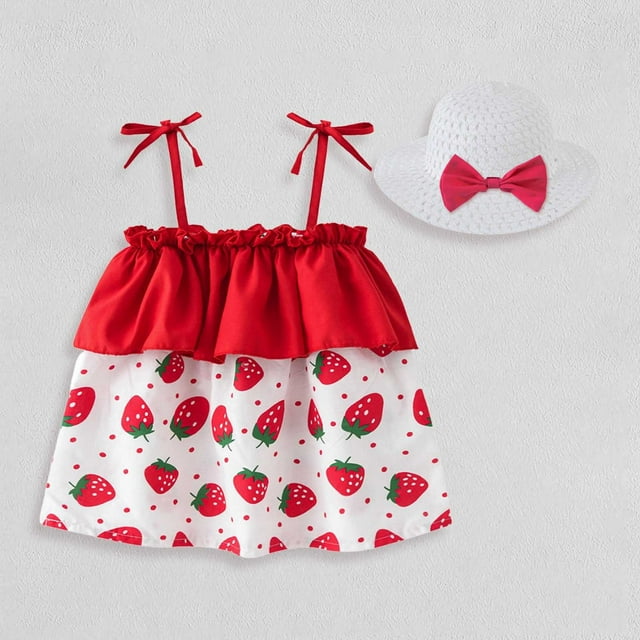Robe Fillette Robe d'Été Robe d'Anniversaire pour Filles Robe de Princesse pour Filles Vêtements pour Bébé Fille Nouveau-Né 1-2 Ans