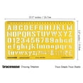 thumbnail image 2 of Traceease Upper & Lower Case Alphabet Lettering Template Drafting Tools English Alphabet Letter Stencils, 2 of 6