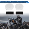 thumbnail image 2 of Accesorios para Casco de Motocicleta Decoración Orejas de Oso 3D para Cascos de Motocicleta Bicicleta Esquí Pegatinas de Peluche Blancas 1 Set, 2 of 6