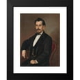 thumbnail image 2 of Peter Michal Bohúň 12x14 Black Modern Framed Museum Art Print Titled - Portrait of Gervay (1865-1870), 2 of 5
