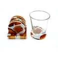 thumbnail image 3 of PORTAVASOS REDONDO RESINA BLANCA Y MADERA DE ACACIA SET DE 6, 3 of 4
