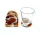 thumbnail image 3 of PORTAVASOS REDONDO RESINA BLANCA Y MADERA DE ACACIA SET DE 6, 3 of 4