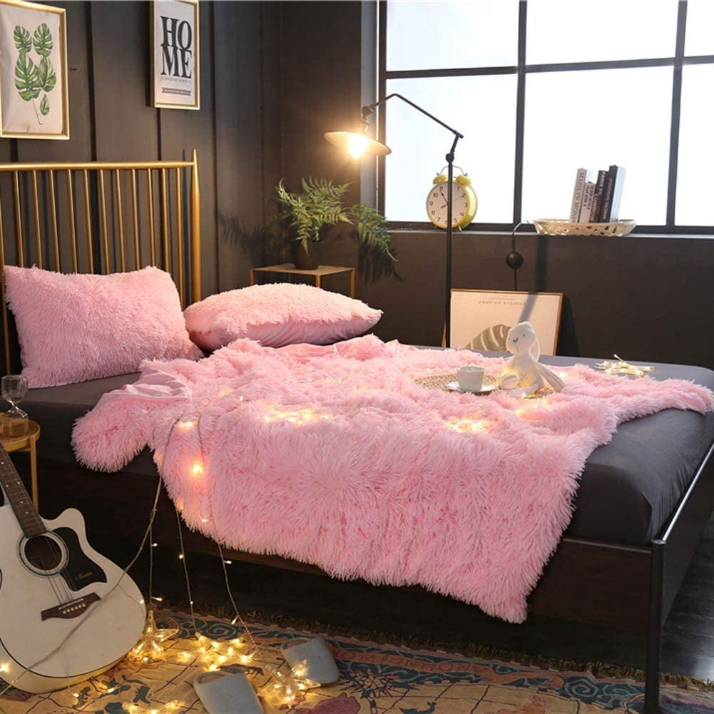 Htooq Nordic Simple Solid Quilting Blanket Throws Sofa Cover Mat Bedspread Sheet Microfiber Polyester Material Super Soft Light Pink 47x78inch Light