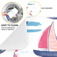 thumbnail image 2 of Yayeee Dish Drying Mat for Kitchen Counter 16"x18" Microfiber Absorbent Pad, Pink Hand Drawn Sailboats, 2 of 7