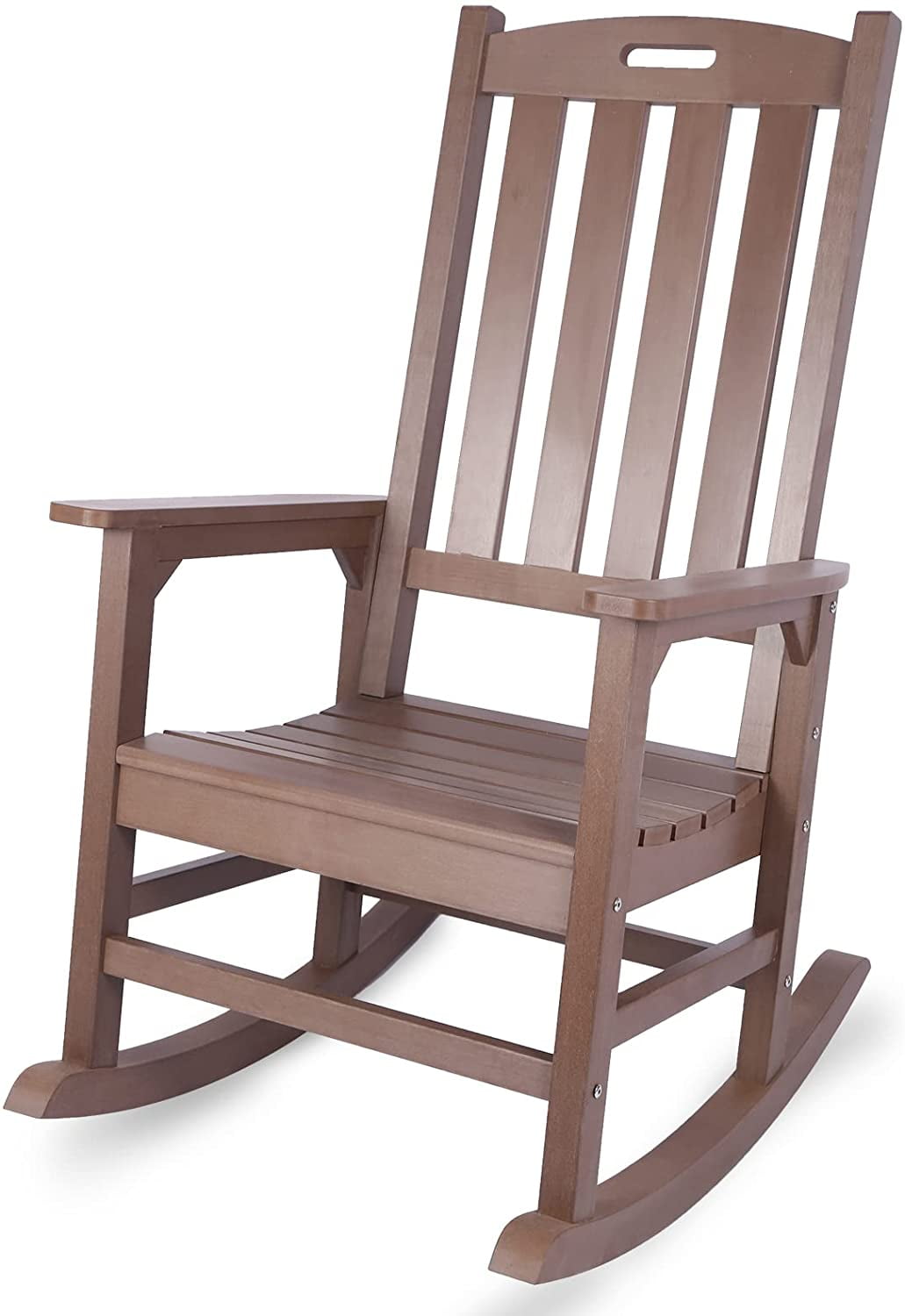 Efurden Real Oversize Rocking Chair, All Weather and Heavy Duty Rocking Chair for Outdoor and