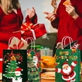 thumbnail image 6 of Christmas Kraft Gift Bags 24 Pcs , 4 Designs Xmas Kraft Paper Bags for Holiday Party Favors Xmas Gift Box Packaging, 6 of 7