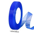 thumbnail image 3 of Royal Blue Sheer Organza Ribbon 0.59 Inch x 50 Yards, Lightweight Tulle Chiffon Ribbon Roll for Wedding Bouquets, Gift Wrapping, Invitations, Party Decor and Crafts, 3 of 3