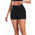thumbnail image 4 of YEEKISUS Women High Waisted Biker Shorts Scrunch Butt Booty Lifting Shorts for Workout Gym Yoga Athletic Running Cycling Black M, 4 of 7