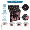 thumbnail image 6 of Galentine's Day Table Runner 72 Inches, Gnomes Pink Love Balloon Black Lattice Bed Runner Dresser Scarves Tabletop for Indoor Outdoor Parties/Ceremony/Banquet, 16" x 72", 6 of 9
