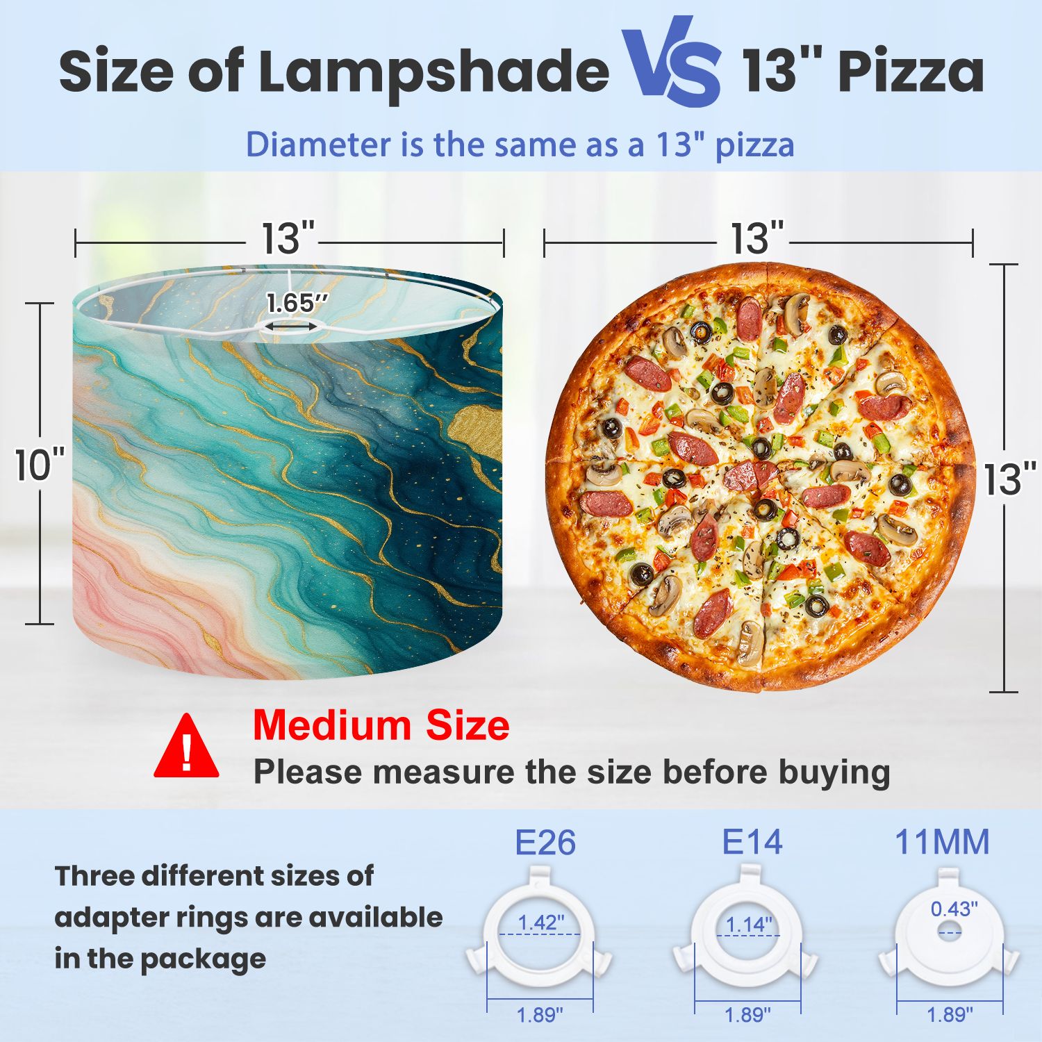 Lampshades 2 Pack Marble Wall poster Abstract pastel pink teal gold white marble alcohol 13"x13"x10" Light Shade for Table Lamps Floor Lamps Drum Lamp Shades Lampshade Replacement Easy Assembly
