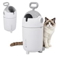 thumbnail image 2 of Odor Locking Diaper Pail, Baby Diaper Trash Can, Durable & Odorless 12L Baby Diaper Bin, Refill with Any Bag, Holds Up to 10 Diapers for Home Nursery Room Living Room, 2 of 7