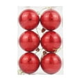 thumbnail image 2 of 6 PCS Red Christmas Ball Ornaments Set, Shatterproof Plastic Hanging Baubles, Festive Christmas Tree & Party Decoration, Holiday Gift, 2 of 6