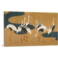 thumbnail image 1 of ARTCANVAS Cranes by Follower of Sakai Hoitsu Canvas Art Print by Sakai Hoitsu - Size: 60" x 40" (1.50" Deep) (3-Piece), 1 of 9