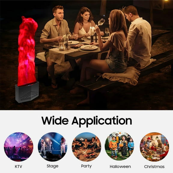 36 LED Fake Flame Light Machine - Realistic Fire Effect with 2 Copper Turbine Blowers for Clubs, Parties, and Stage Decoration