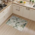 thumbnail image 2 of ODIKA 3'x5' Washable Accent Rug Sage Throw Contemporary Flowing Motifs Eucalyptus Ivory Entryway for Bedside, Nursery Room, Pet Friendly & Non-Shedding, 2 of 7