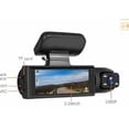 thumbnail image 2 of Da Sh Cam Camera for Cars Dashcam Front and Rear Camera 1080p Night Vi Si on Car Driving Recorder 24h Parking Mode Car Accessories (DashCam+32G Memory Card), 2 of 8