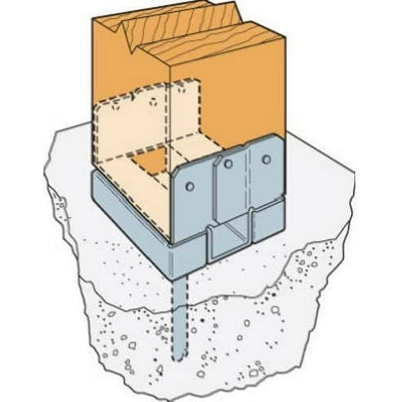 Simpson Strong Tie ABA44Z Z-Max 4 by 4 Adjustable Post Base Size: 1 Each, Model: ABA44Z, Outdoor/Garden Store, Repair & Hardware