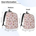 thumbnail image 3 of Bixox Strawberry Cake Printing Canvas Backpack Lightweight Casual Travel Backpack School Backpack Fits 15.6 Inch Notebook, 3 of 5