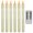 Ivory, variant on YEAHOME 6 Pack Flameless LED Taper Candles, 9.8 in Ivory Battery Operated Candlesticks with Remote, Timer & Dimmer, Flickering Flame