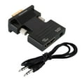 thumbnail image 1 of Convertisseur HDMI Femelle vers VGA Mâle avec Adaptateurs Audio Support Sortie uk, 1 of 8