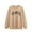 Khaki, variant on Vedolay Basic Sweatshirt for Women 2023 Casual Pullover Long Sleeve Basic Crew Neck Sweatshirt Beige,2XL