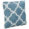 thumbnail image 6 of Sunnydaze 16" x 16" Blue and White Quatrefoil Polyester Square Outdoor Throw Pillows, 2 Count, 6 of 6