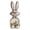 Gray, variant on Standing Bunny Balloon with Base, Baby Shower Decorations Boy Girl, Easter Bunny Balloon Head, Cute Animal Foil Balloon for Birthday Party Decor, Blue