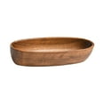 thumbnail image 4 of deevoka Wood Serving Tray Durable Dried Fruit Plate for Dresser Bathroom Dining Room 22cm, 4 of 9