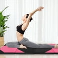 thumbnail image 2 of Gymax 10' x 4' x 2'' 4-Panel Folding Gymnastics Exercise Mat w/ Hook & Loop Fasteners Rose Red & Black, 2 of 10