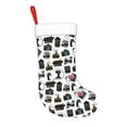 thumbnail image 2 of Daiia Cool Camera Print Christmas Stocking，18"Large Knitted Xmas Stocking for Kids, Family Stocking for Fireplace Christmas Holiday Party Decoration, 2 of 7