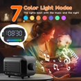 thumbnail image 6 of Alarm Clock with Wireless Charging, 3 in 1 Bluetooth Speaker, Digital Alarm Clock with RGB Light Clock and Speaker, LED Large Display Digital Alarm Clock for Teens Girls Boys (Black), 6 of 8