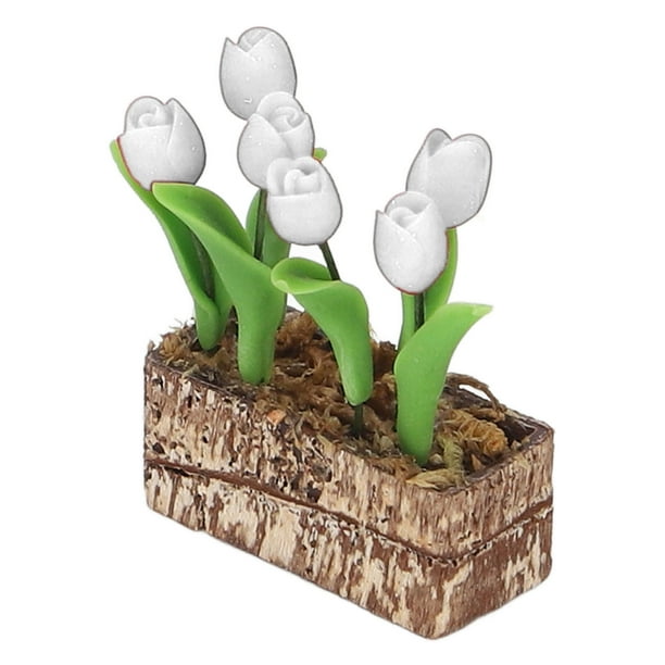 Modelo de flor simulada, tulipanes artificiales, adorno de flores, tulipanes artificiales, decoración de jardín, confiable y duradero
