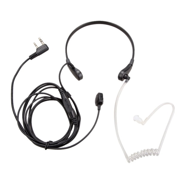 Tubo acústico 2 P PTT Auricero micrófono 2pin Mic Cubrt Tube Auricetos para el UV-5R