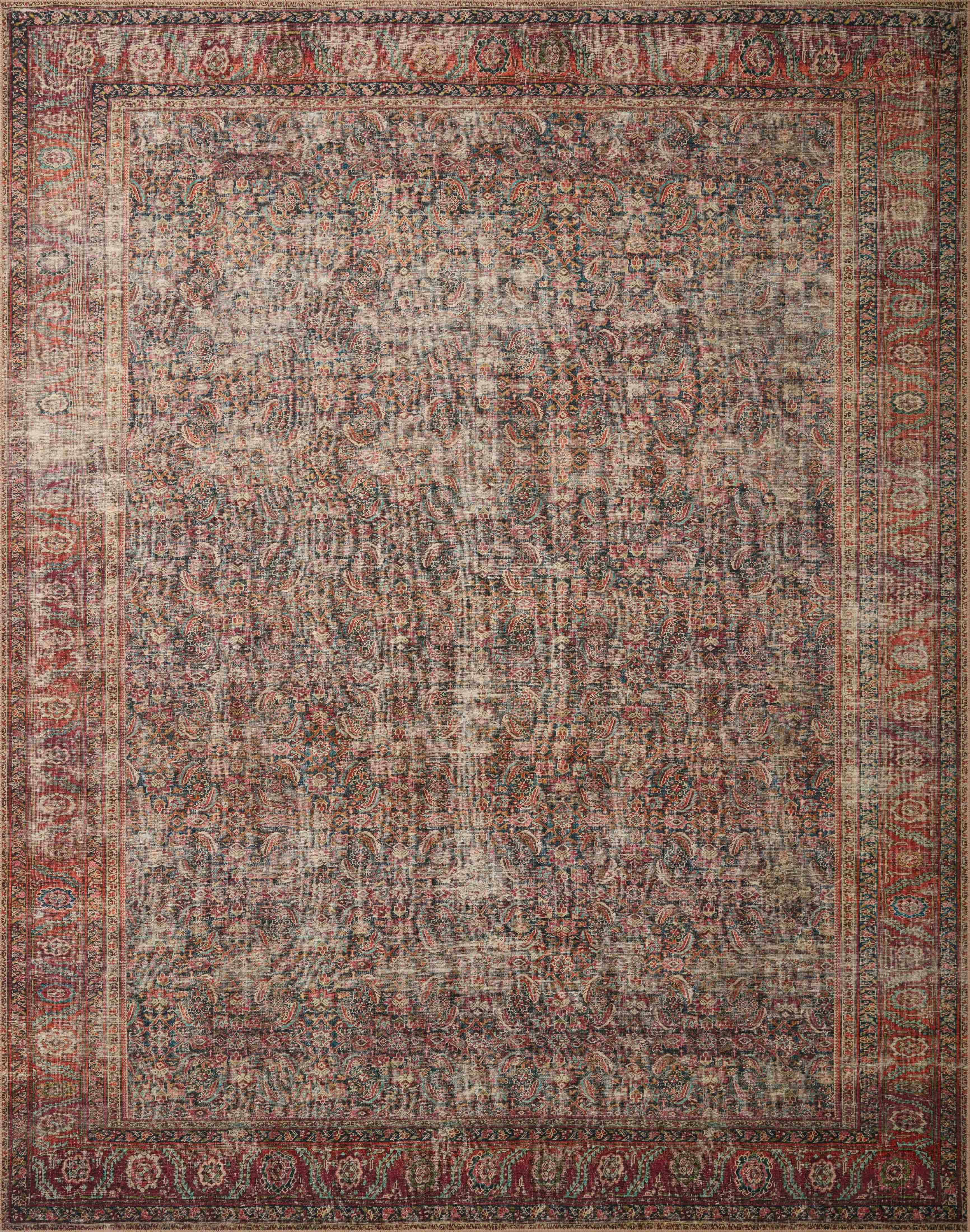 Loloi Wynter Onyx / Multi 5'-0" x 7'-6" Area Rug