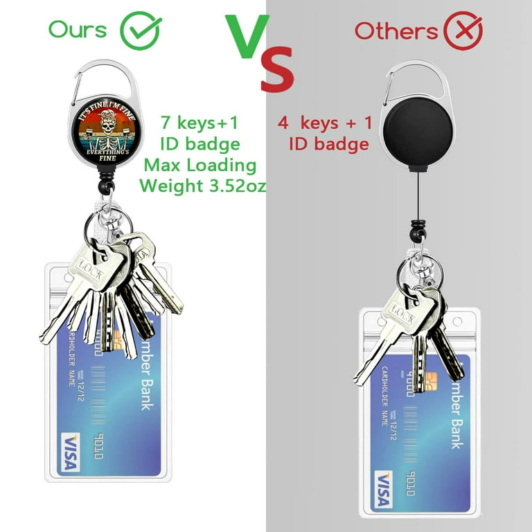 Cute Id Badge Holder With Lanyard And Retractable Badge Reel Clip