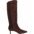 thumbnail image 2 of Anne Klein Womens Ilith Suede Pointed Toe Knee-High Boots, 2 of 3