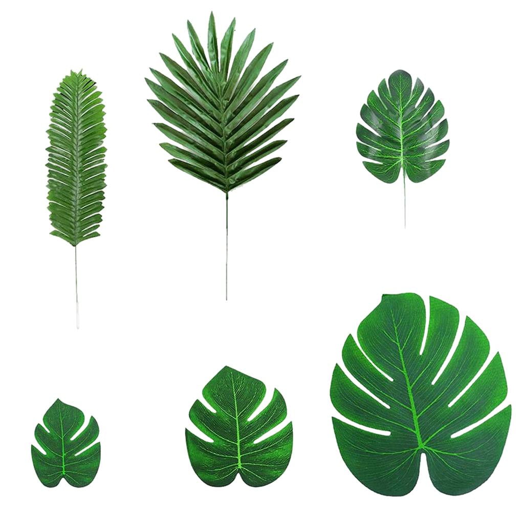 Artificial Palm Leaves, Leaf, Faux Monstera Leaves Tropical Faux Leaves