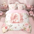thumbnail image 4 of Feelyou Teen Kawaii Fairy Twin Bedding Sets 7-Piece, Initial O Letter Bedding Comforter Set, Princess Reversible Comforter, Breathable Home Decor, 4 of 9